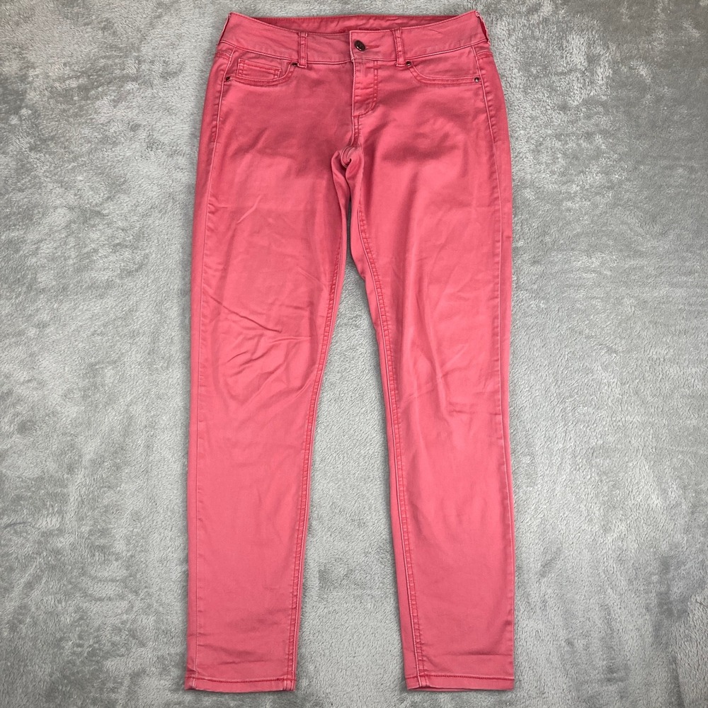 Maurices Jeans Womens Pink Coral‎ Skinny Stretch Size S R